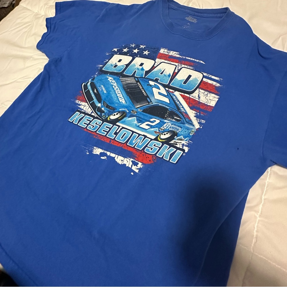 Vintage graphic t shirt Brad Keselowski NASCAR